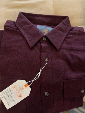 Men's Burgundy Button-Up Shirt - Cloudveil